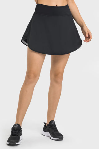 Wide Waistband Sports Skort - Shop women Dresses & Apparel online | The Fashion Game - The Fashion Game