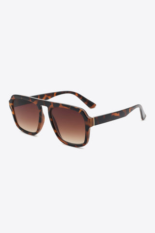 Tortoiseshell Square Polycarbonate Frame Sunglasses - Shop women Dresses & Apparel online | The Fashion Game - The Fashion Game