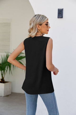 V-Neck Tunic Tank Top - Shop women Dresses & Apparel online | The Fashion Game - The Fashion Game