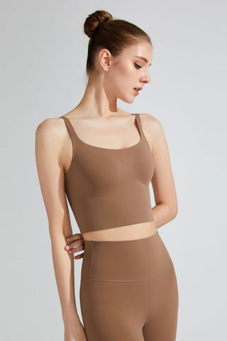 Scoop Neck Sports Bra - Shop women Dresses & Apparel online | The Fashion Game - The Fashion Game