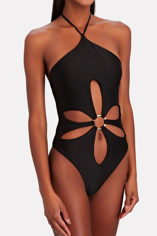 Ring Detail Cutout One-Piece Swimsuit - Shop women Dresses & Apparel online | The Fashion Game - The Fashion Game