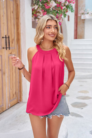 Grecian Neck Sleeveless Top - Shop women Dresses & Apparel online | The Fashion Game - The Fashion Game