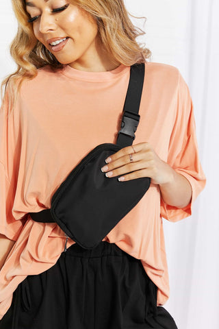Buckle Zip Closure Fanny Pack - Shop women Dresses & Apparel online | The Fashion Game - The Fashion Game